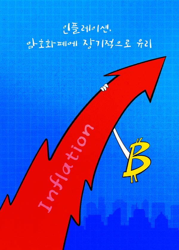 [코툰] ˝인플레이션, 암호화폐에 장기적으로 유리˝:코인리더스