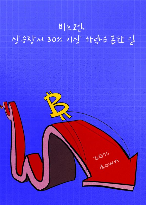 [코툰] “비트코인, 상승장서 30% 이상 하락은 흔한 일”:코인리더스