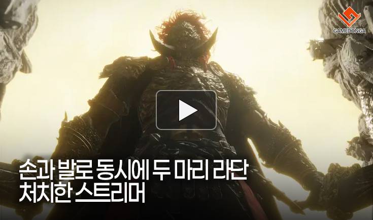 [동영상] 손과 발로 동시에 두 마리 라단 처치한 스트리머