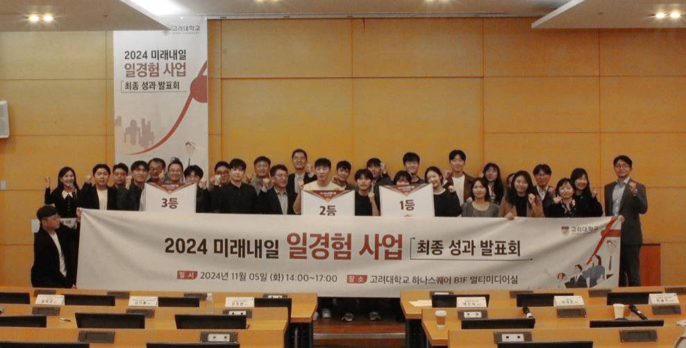 [고려대 미래내일] 청년 일경험 우수 팀 “연구 구체화, 실무 경험 값진 시간”