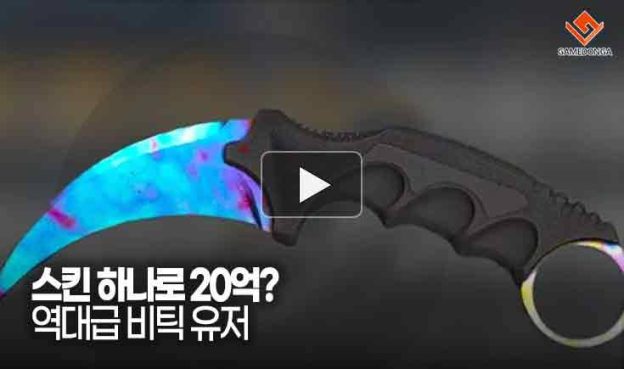 [동영상] 스킨 하나로 20억? 역대급 비틱 유저