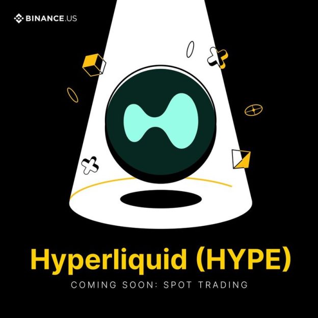 바이낸스US, 하이퍼리퀴드의 HYPE 상장 예고…단숨에 7% 급등:코인리더스