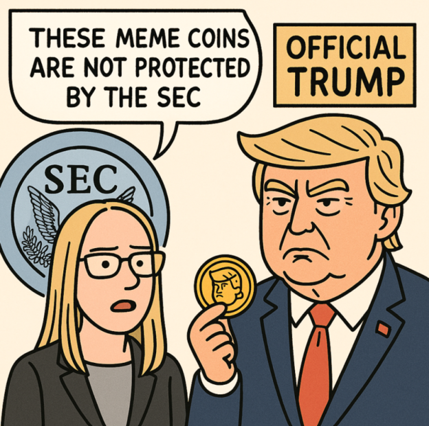 [코툰] "트럼프(TRUMP) 등 밈코인, SEC 보호 못 받을 것"